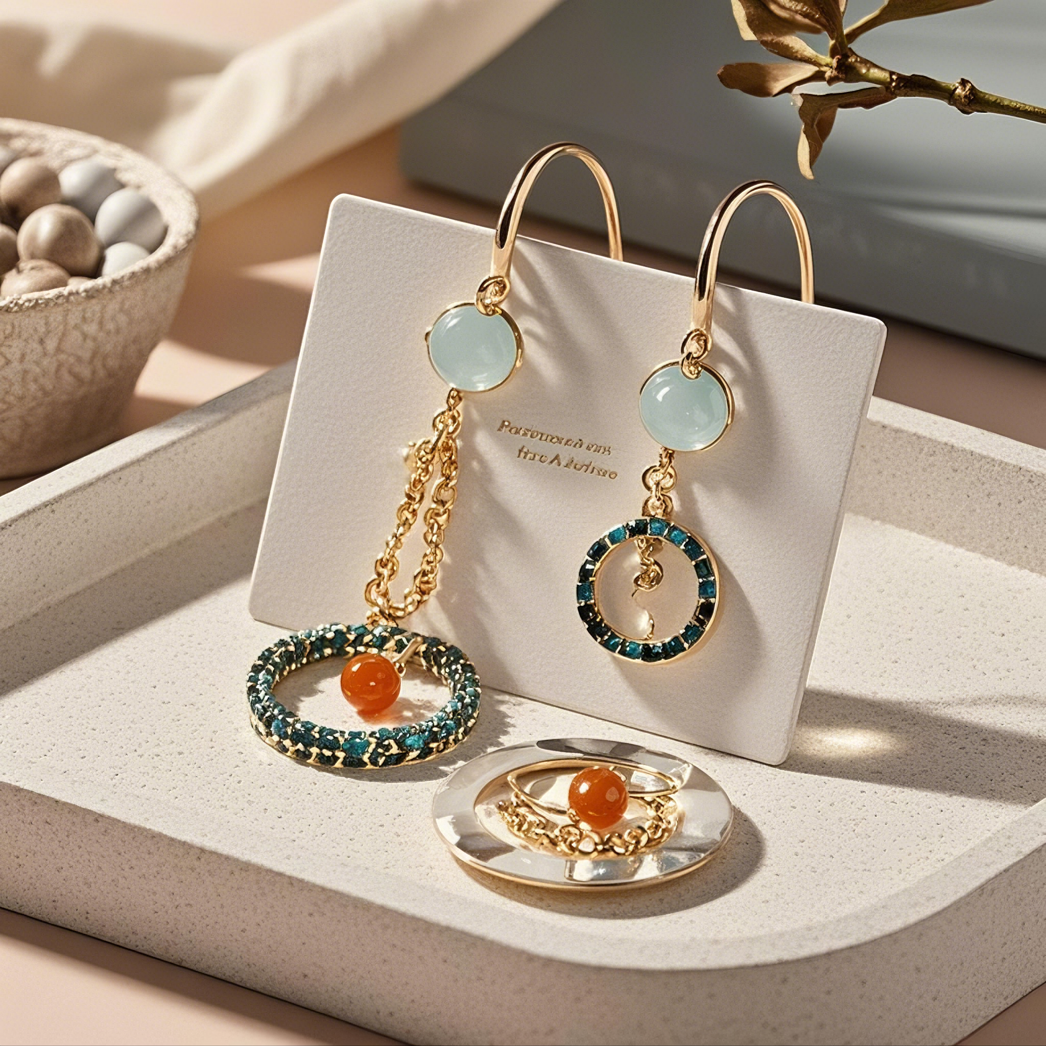 Earrings price tag display board